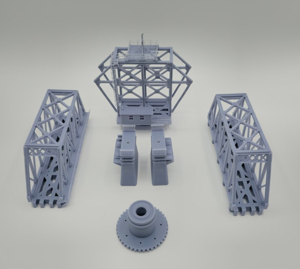 N Scale Swing Bridge 1:160 – Highly Detailed Resin Model Kit