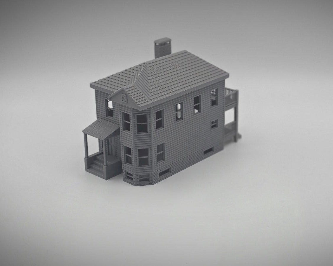 HO Scale Two-Story House