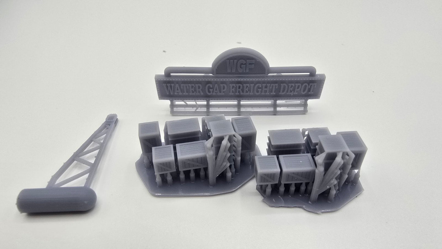 N Scale Water Gap Freight Depot Building1:160 – Highly Detailed Model