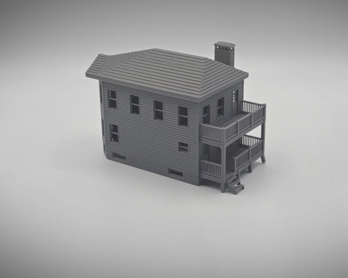 HO Scale Two-Story House