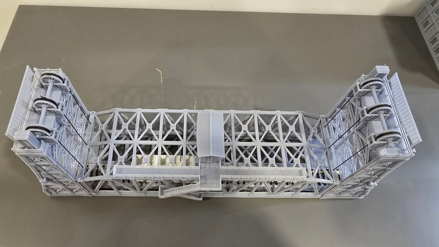 N Scale 1:160 Lift Bridge Double Track