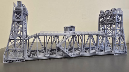N Scale 1:160 Lift Bridge Double Track