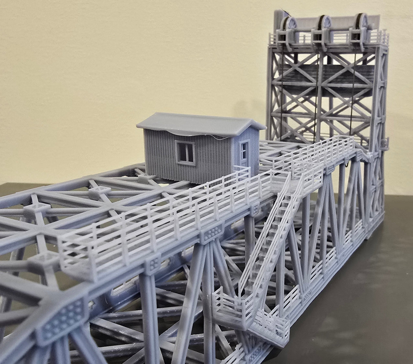 N Scale 1:160 Lift Bridge Double Track