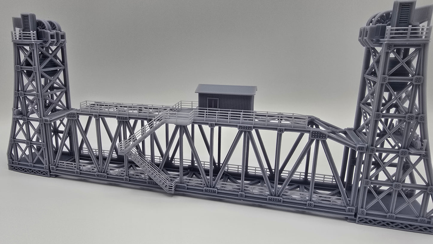 N scale Lift Bridge Single-Track