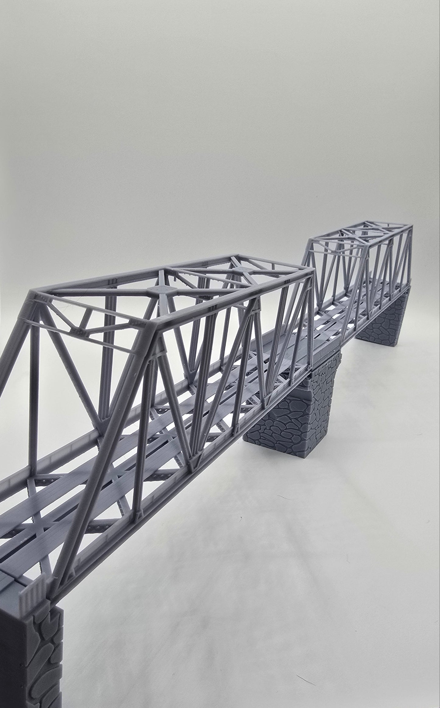 N Scale Truss Bridge Double Span Single Track