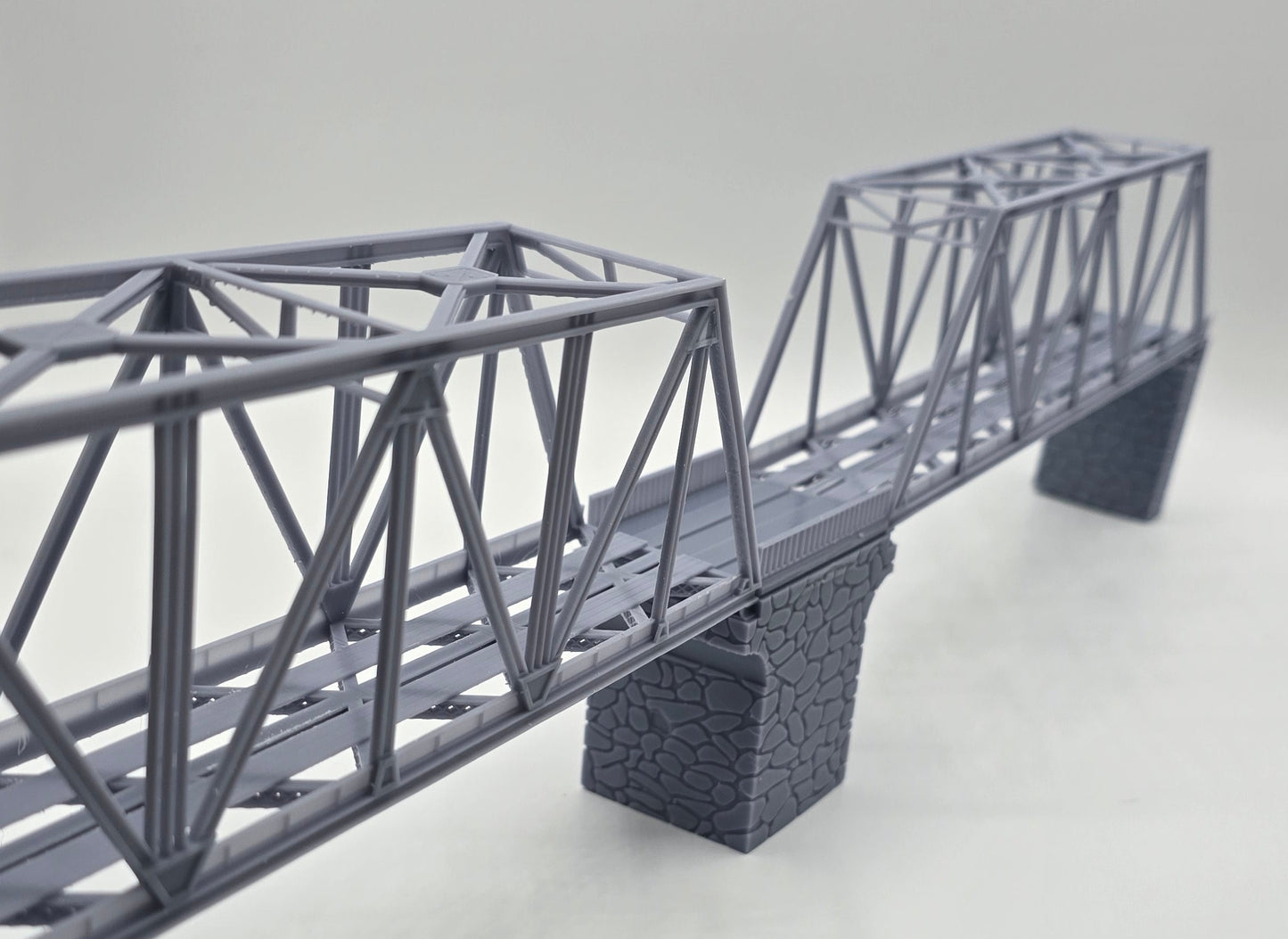 N Scale Truss Bridge Double Span Single Track