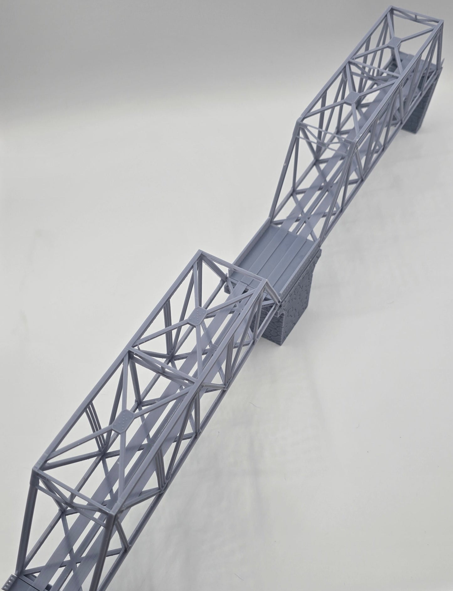 N Scale Truss Bridge Double Span Single Track