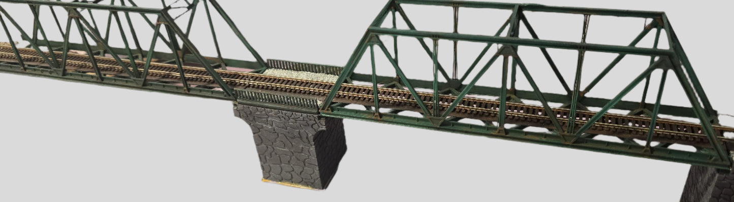 N Scale Truss Bridge Double Span Single Track