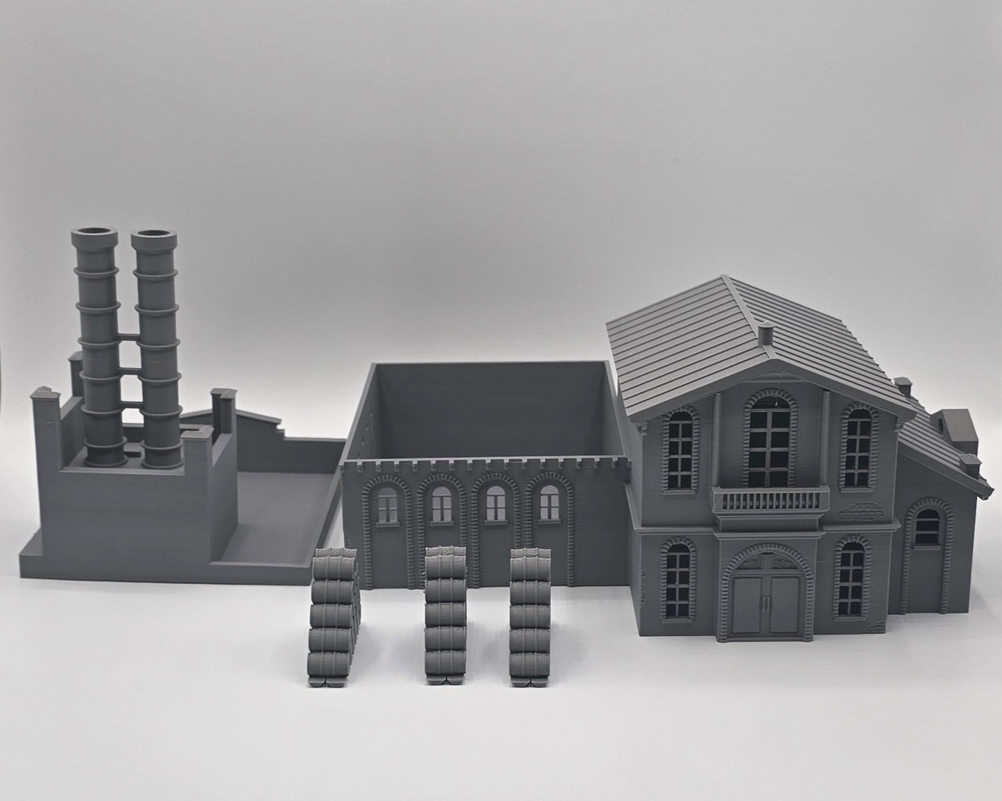 HO Scale Old Brewery – Industrial Building