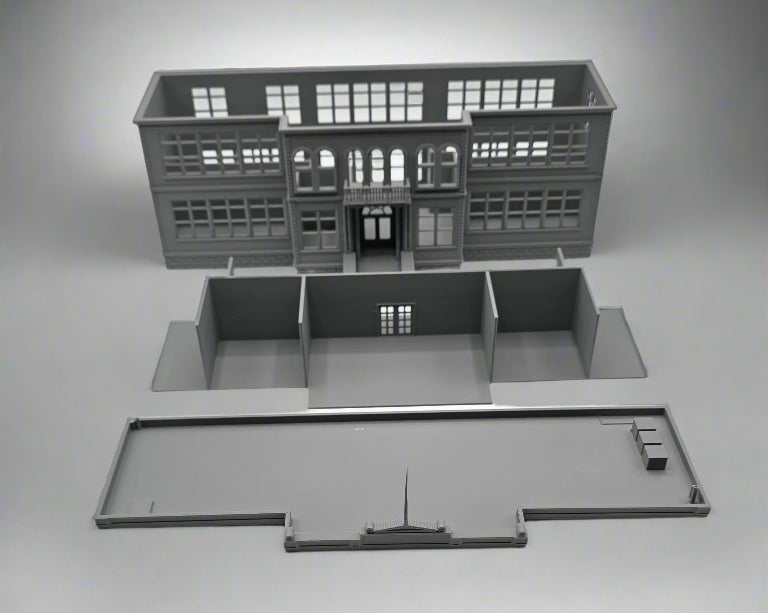 HO Scale 1:87 2-Story School Building