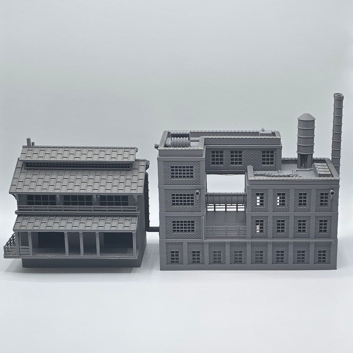 HO Scale Industrial Factory Building