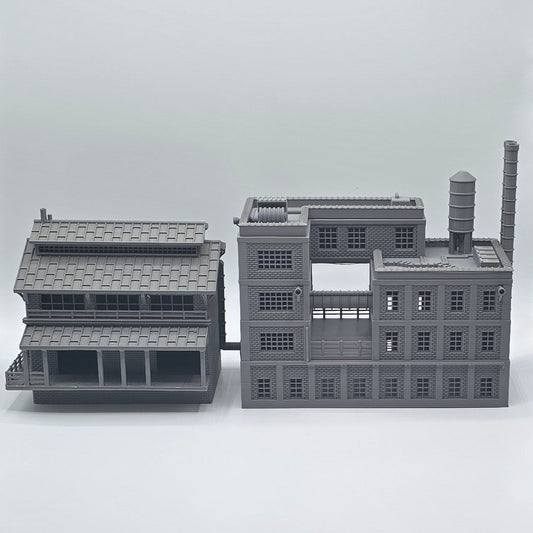 HO Scale Industrial Factory Building