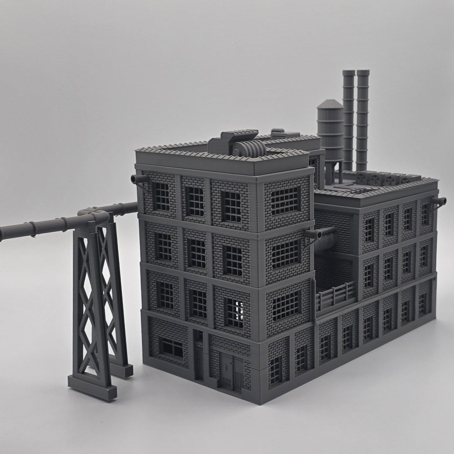 HO Scale Industrial Factory Building