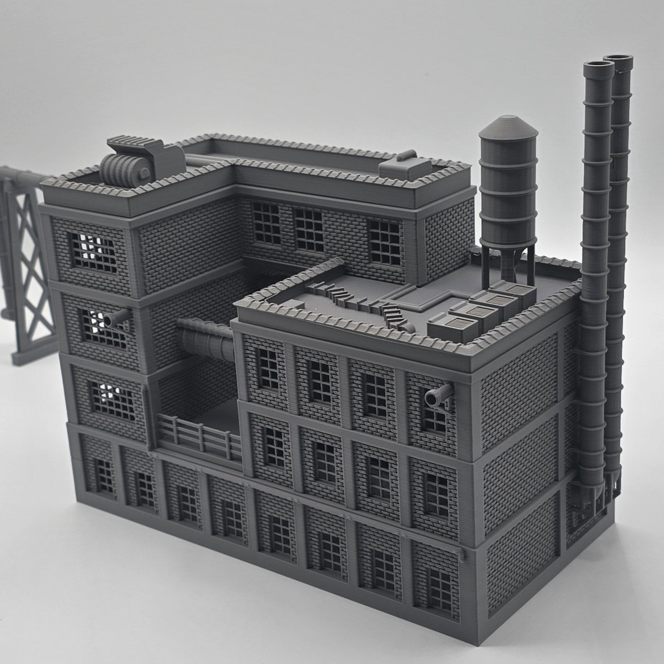HO Scale Industrial Factory Building
