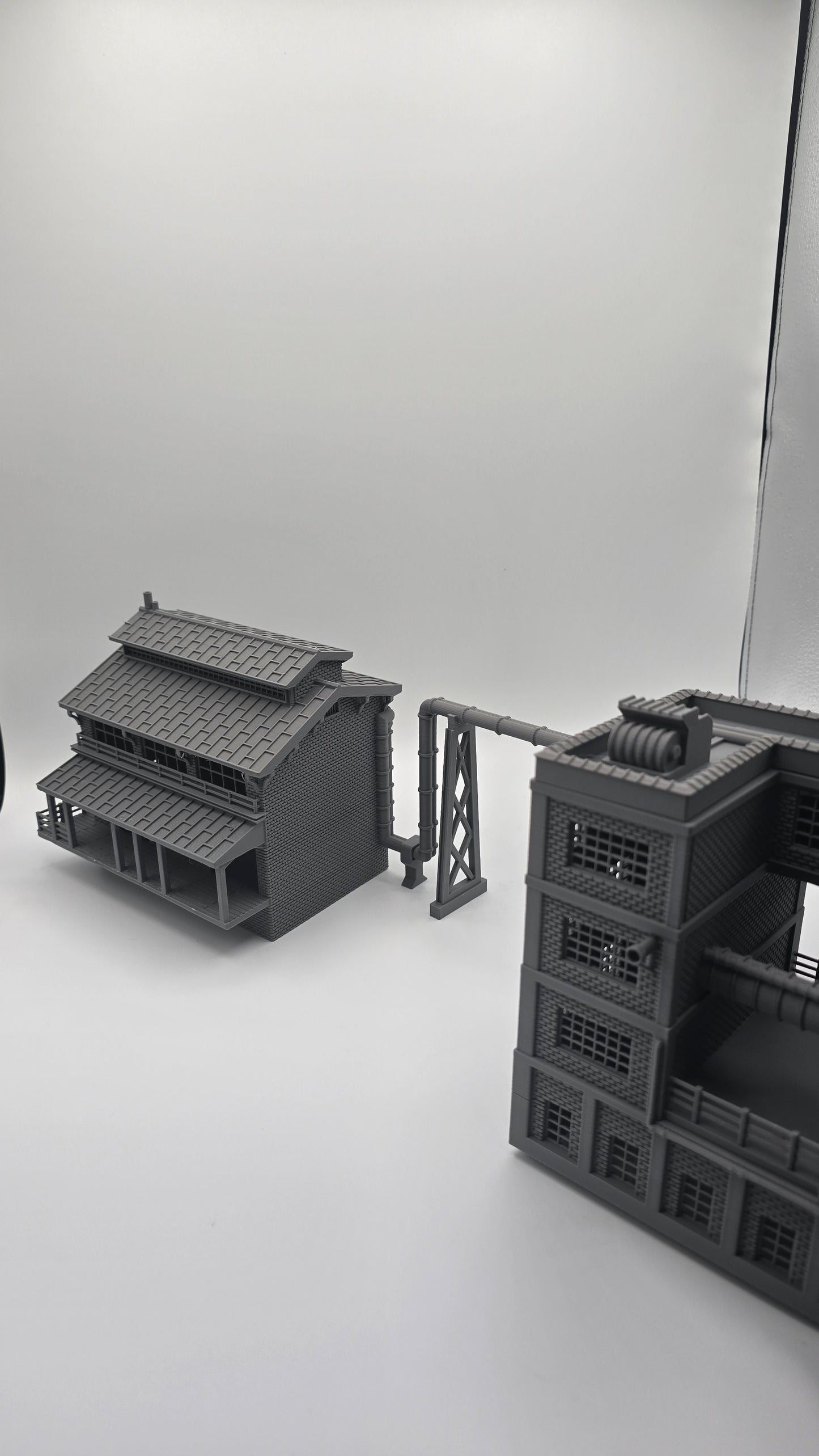 HO Scale Industrial Factory Building