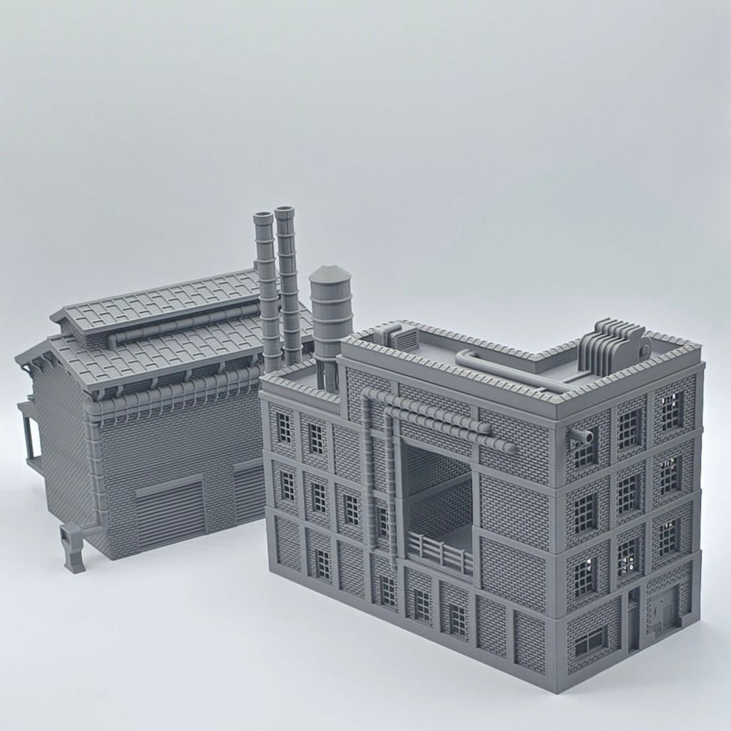 HO Scale Industrial Factory Building