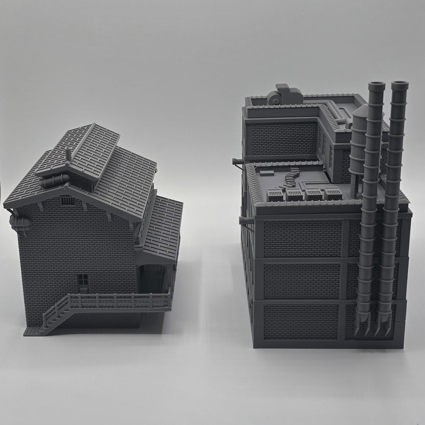 HO Scale Industrial Factory Building
