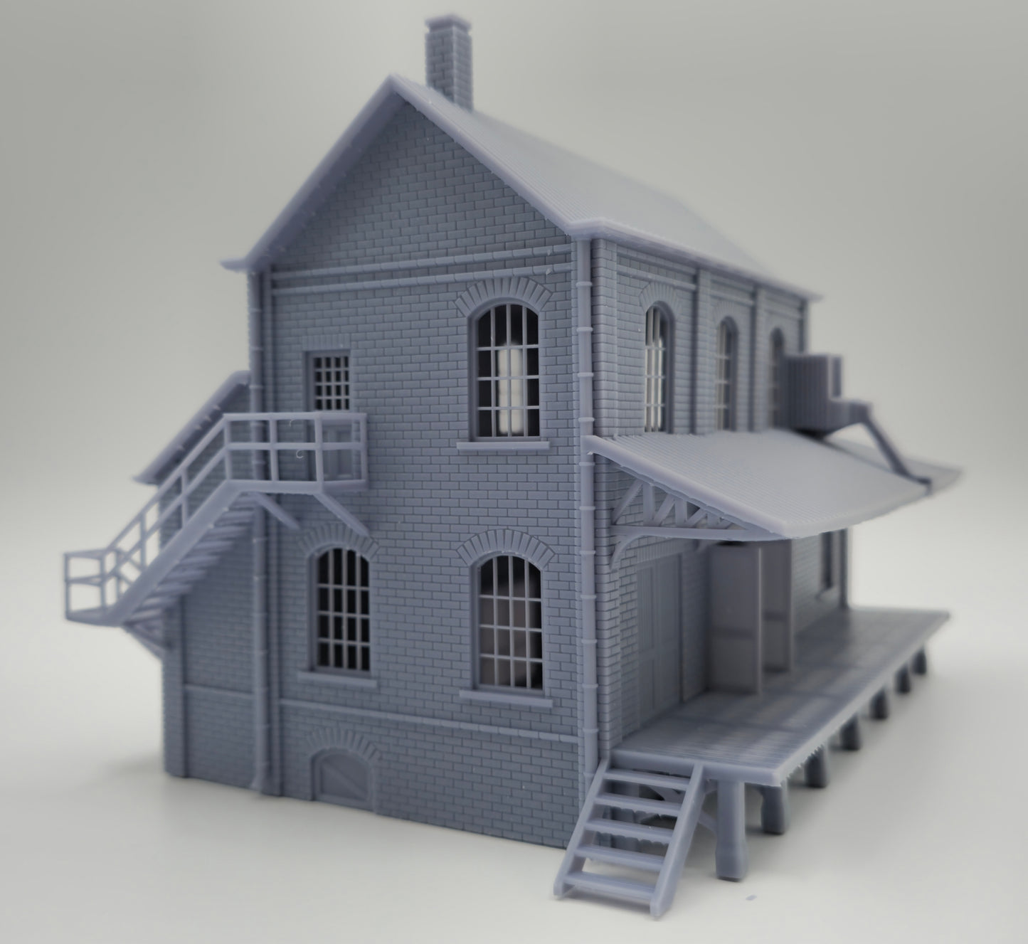 HO Scale Water Gap Freight Depot Building 1:87 – Highly Detailed Model