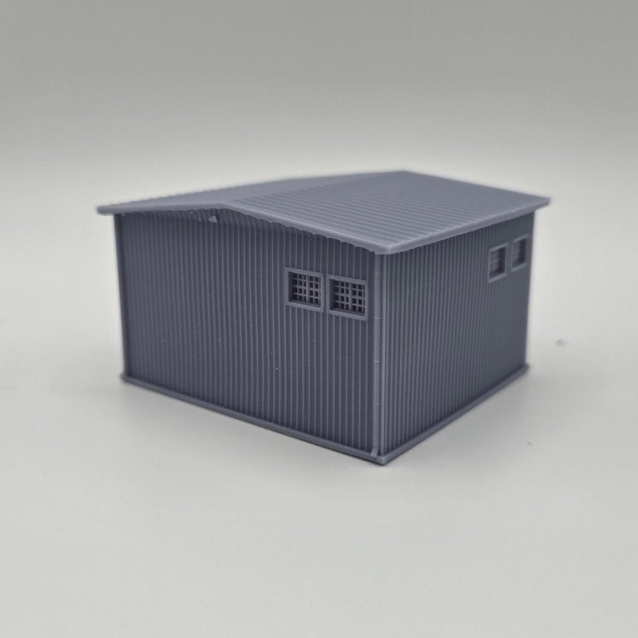 N Scale Industrial Steel Garage 1:160 Building