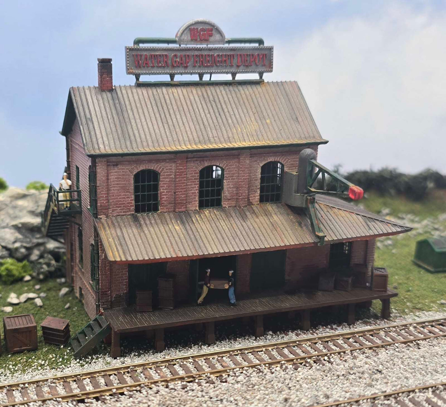 N Scale Water Gap Freight Depot Building1:160 – Highly Detailed Model