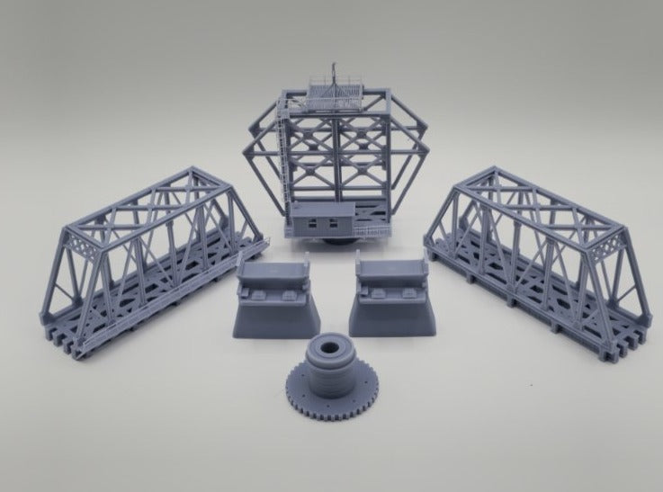 N Scale Swing Bridge 1:160 – Highly Detailed Resin Model Kit