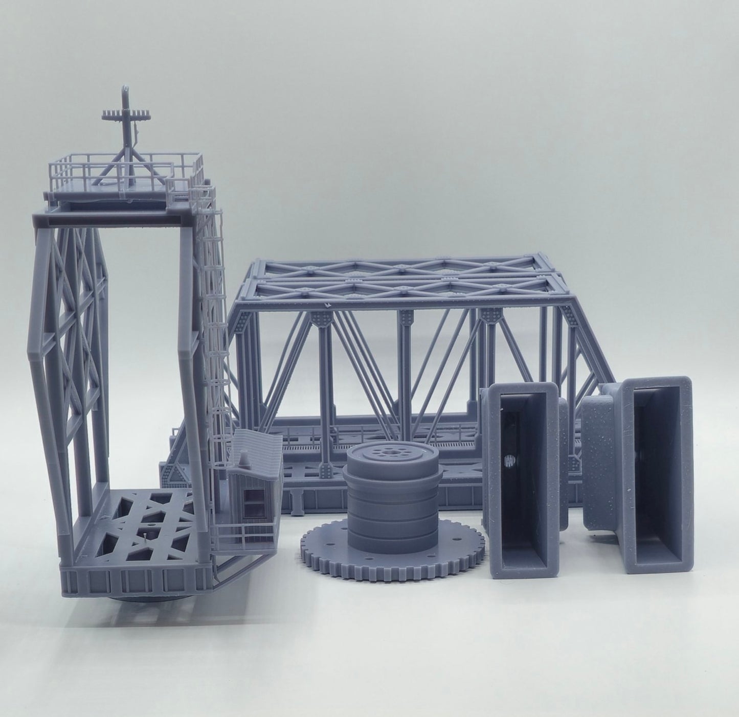 HO Scale Swing Bridge 1:87 – Highly Detailed Resin Model Kit