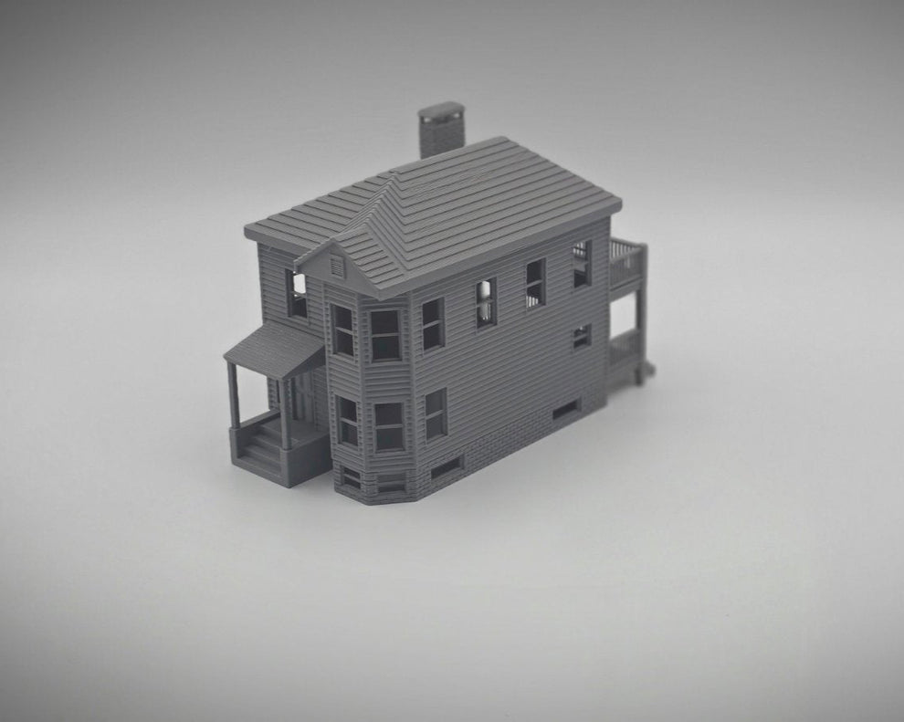 HO Scale Two-Story House – Mr Craft Structures