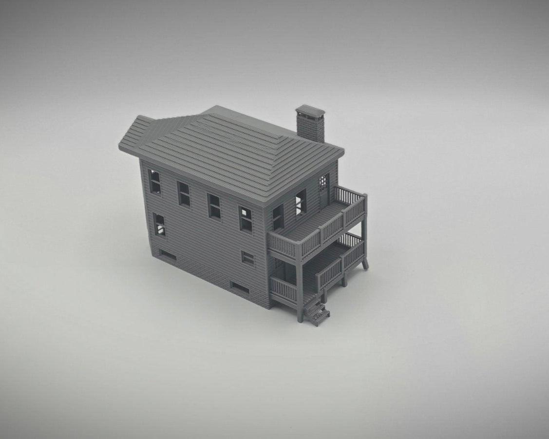 HO Scale Two-Story House