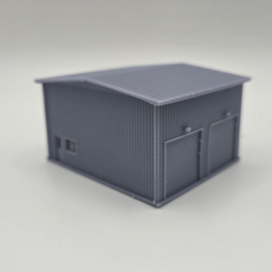 N Scale Industrial Steel Garage 1:160 Building