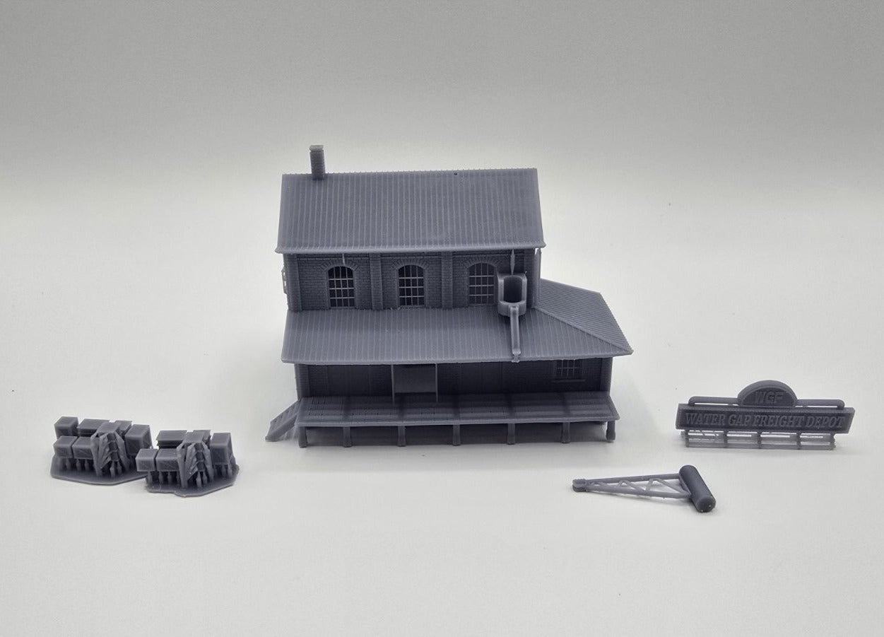 N Scale Water Gap Freight Depot Building1:160 – Highly Detailed Model