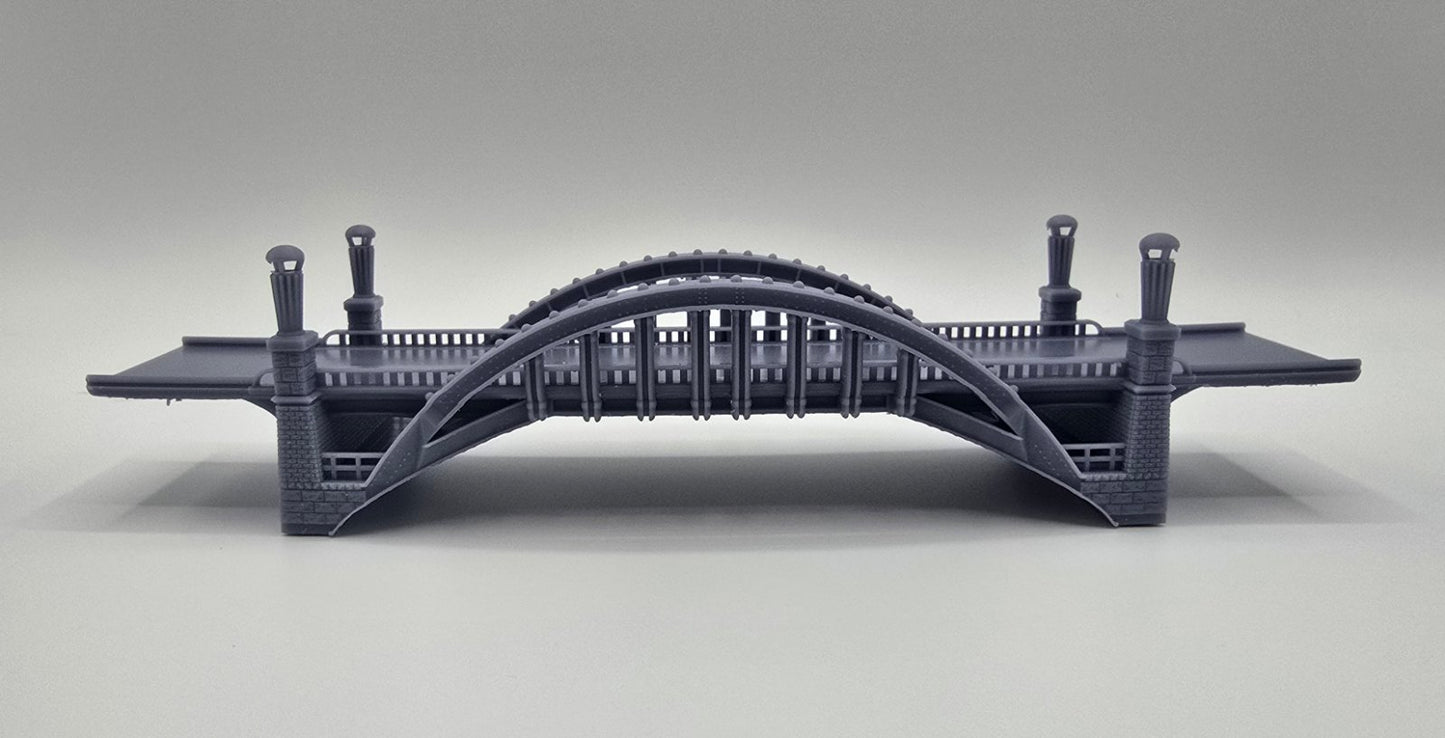 N Scale Double Arch Road Bridge 1:160 – Highly Detailed Model