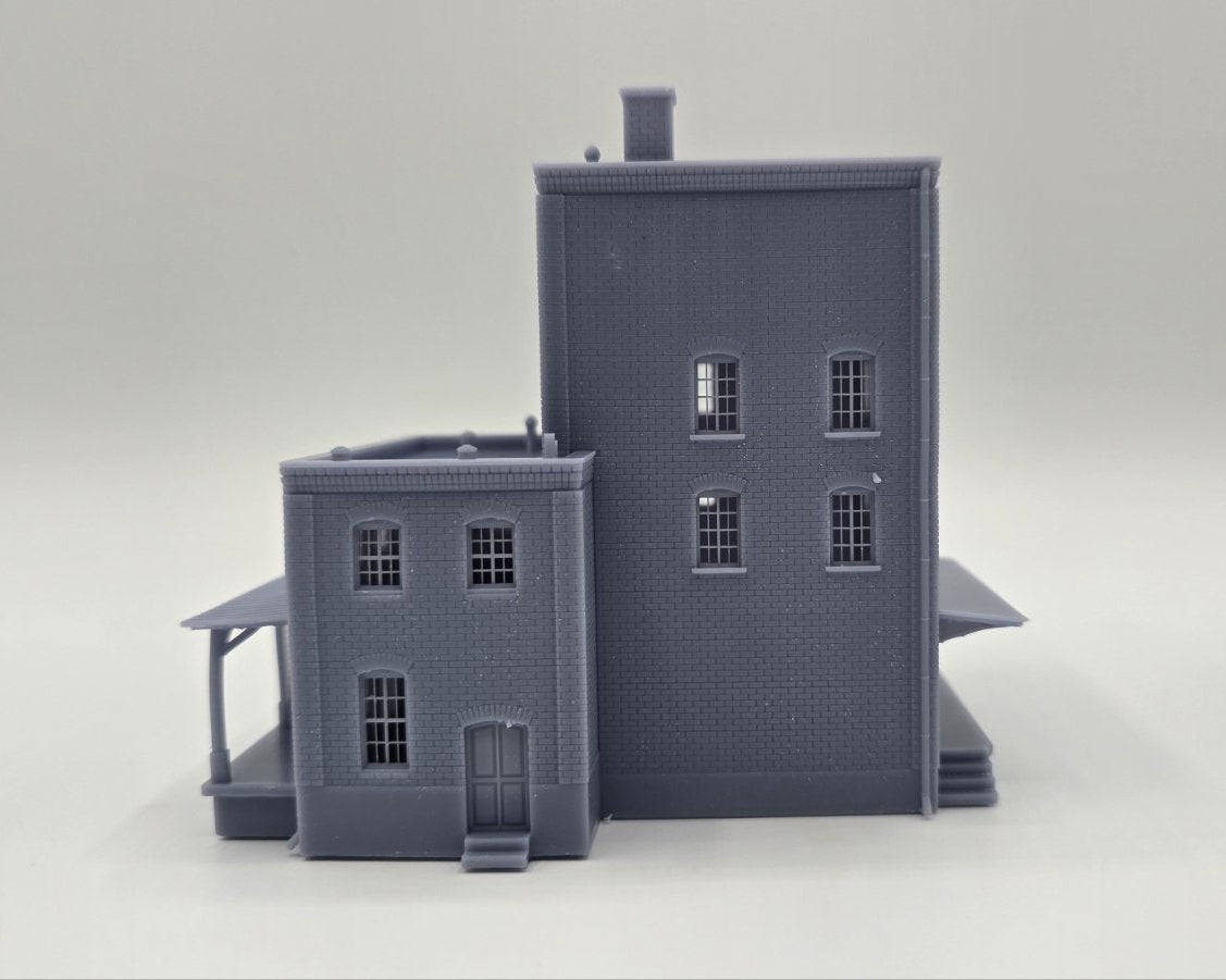 N Scale Harborline Brick Depot 1:160 Industrial Building