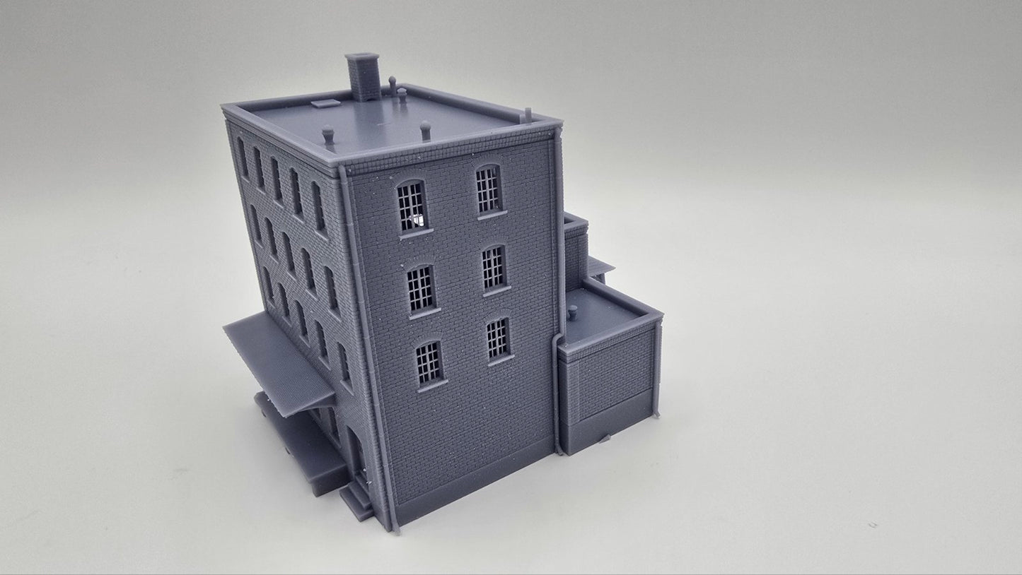 N Scale Harborline Brick Depot 1:160 Industrial Building