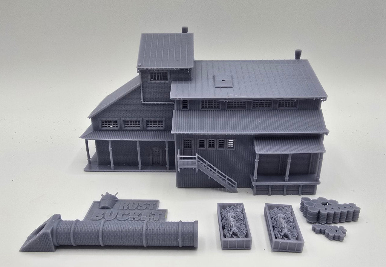 N Scale – The Rust Bucket High Detail Industrial 1:160 Building
