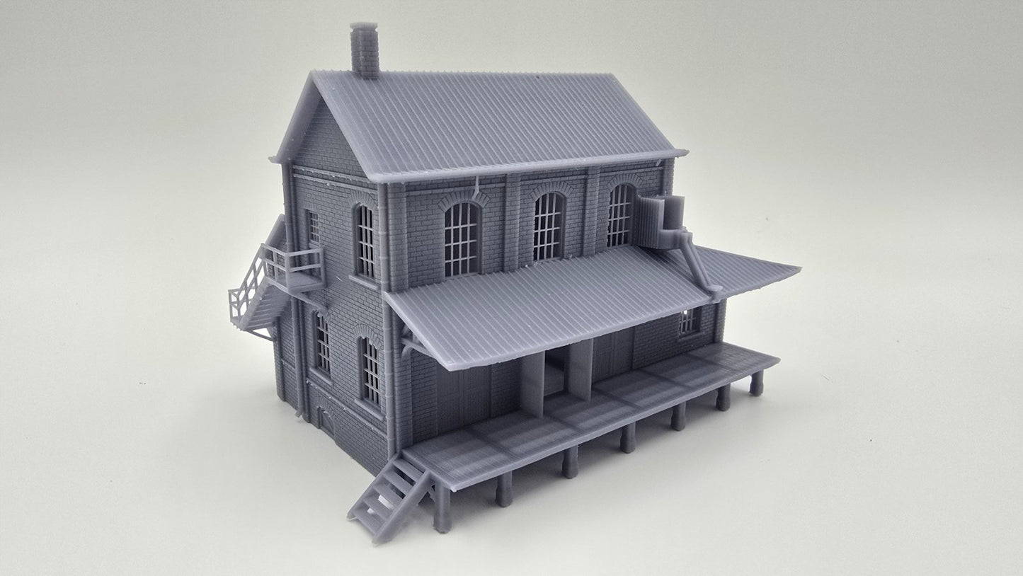 N Scale Water Gap Freight Depot Building1:160 – Highly Detailed Model