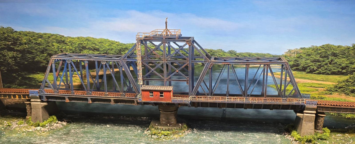 N Scale Swing Bridge 1:160 – Highly Detailed Resin Model Kit