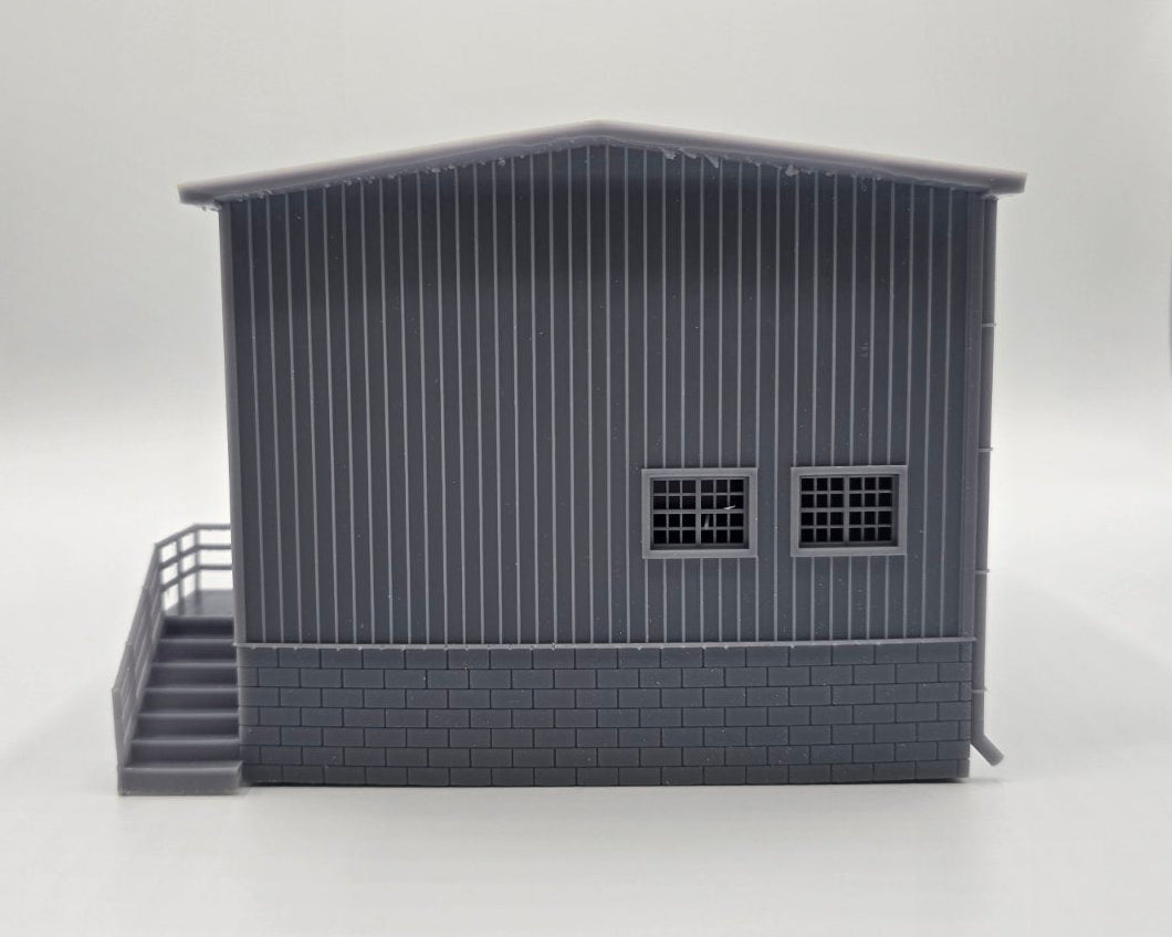 HO Scale Industrial Freight Warehouse – Loading Dock Building