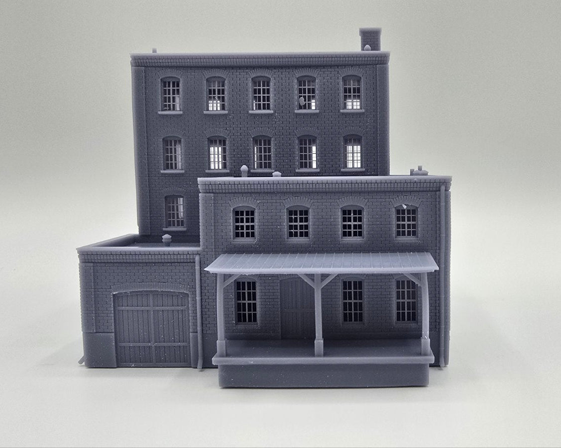 N Scale Harborline Brick Depot 1:160 Industrial Building