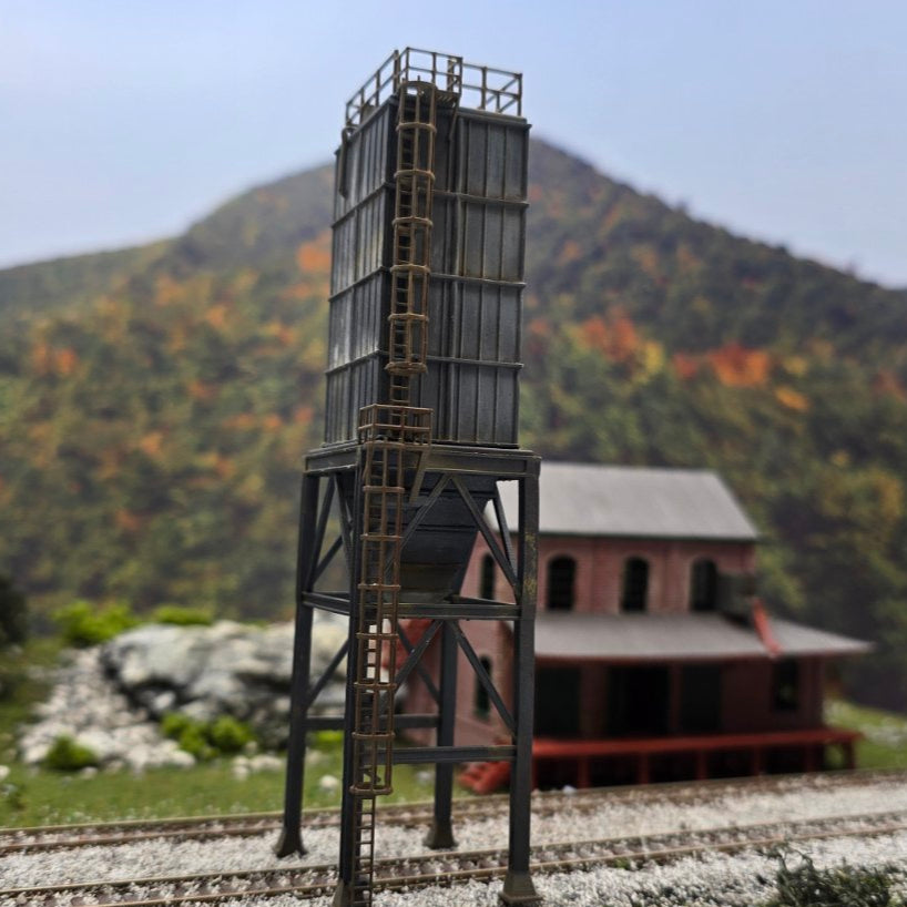 HO Scale Square Industrial Silo / Hopper Bin Structure