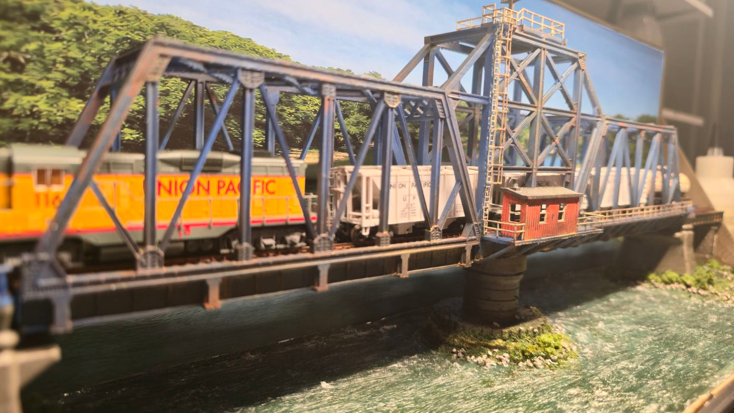 N Scale Swing Bridge 1:160 – Highly Detailed Resin Model Kit