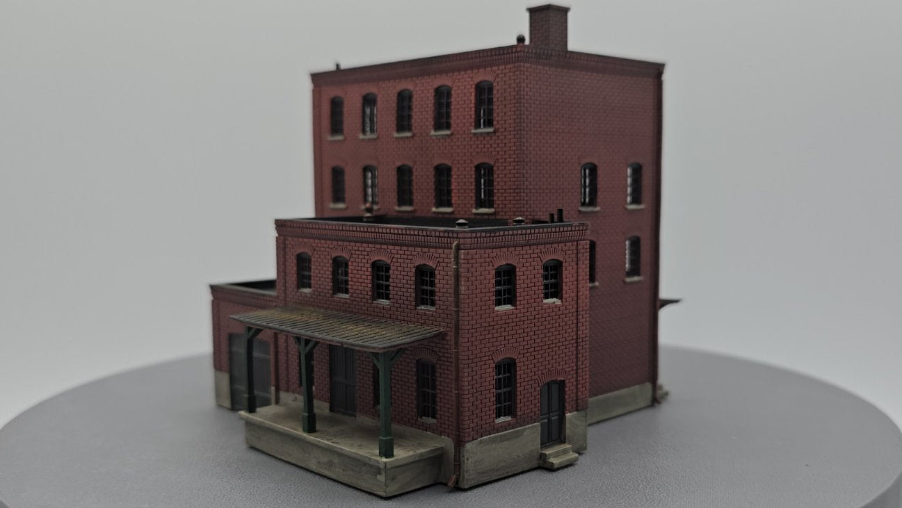 N Scale Harborline Brick Depot 1:160 Industrial Building