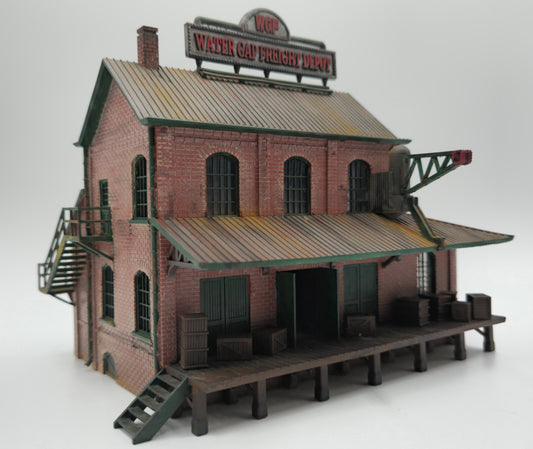 HO Scale Water Gap Freight Depot Building 1:87 – Highly Detailed Model