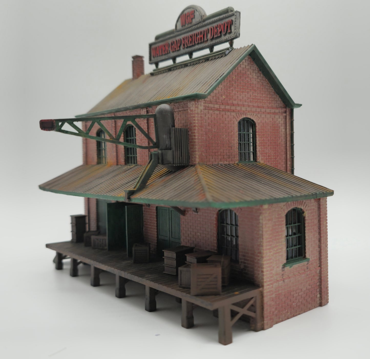 HO Scale Water Gap Freight Depot Building 1:87 – Highly Detailed Model