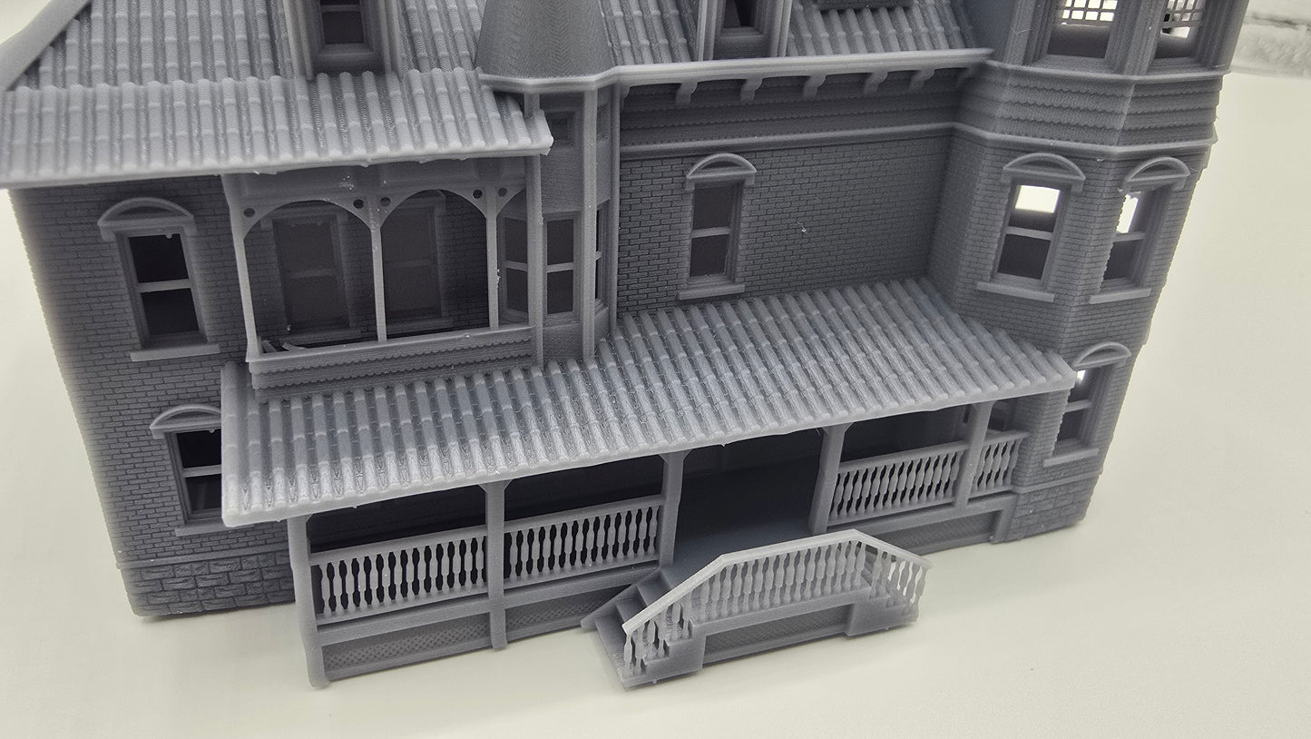 N Scale Victorian House Model