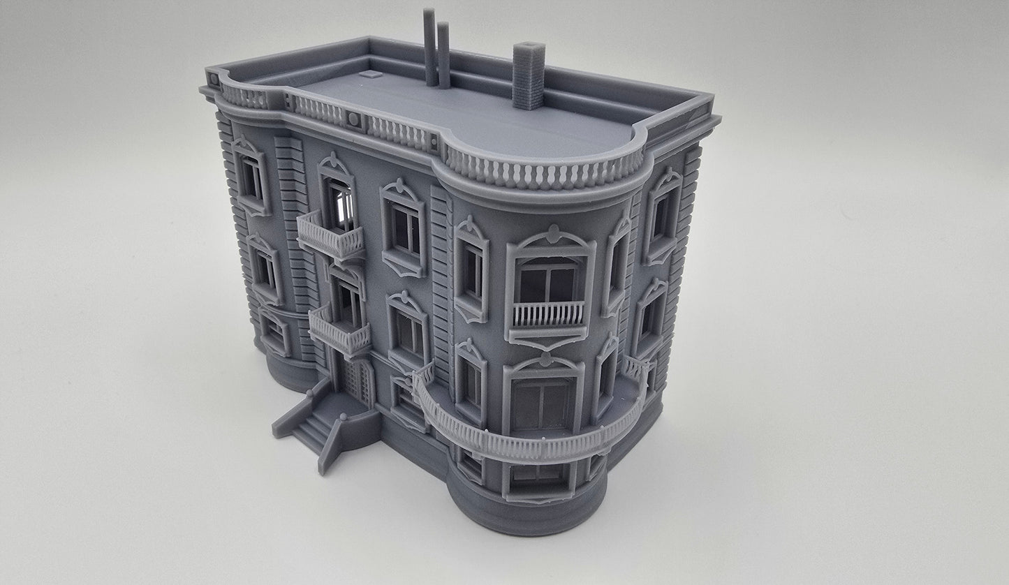 N Scale Gilded Age Residential Building