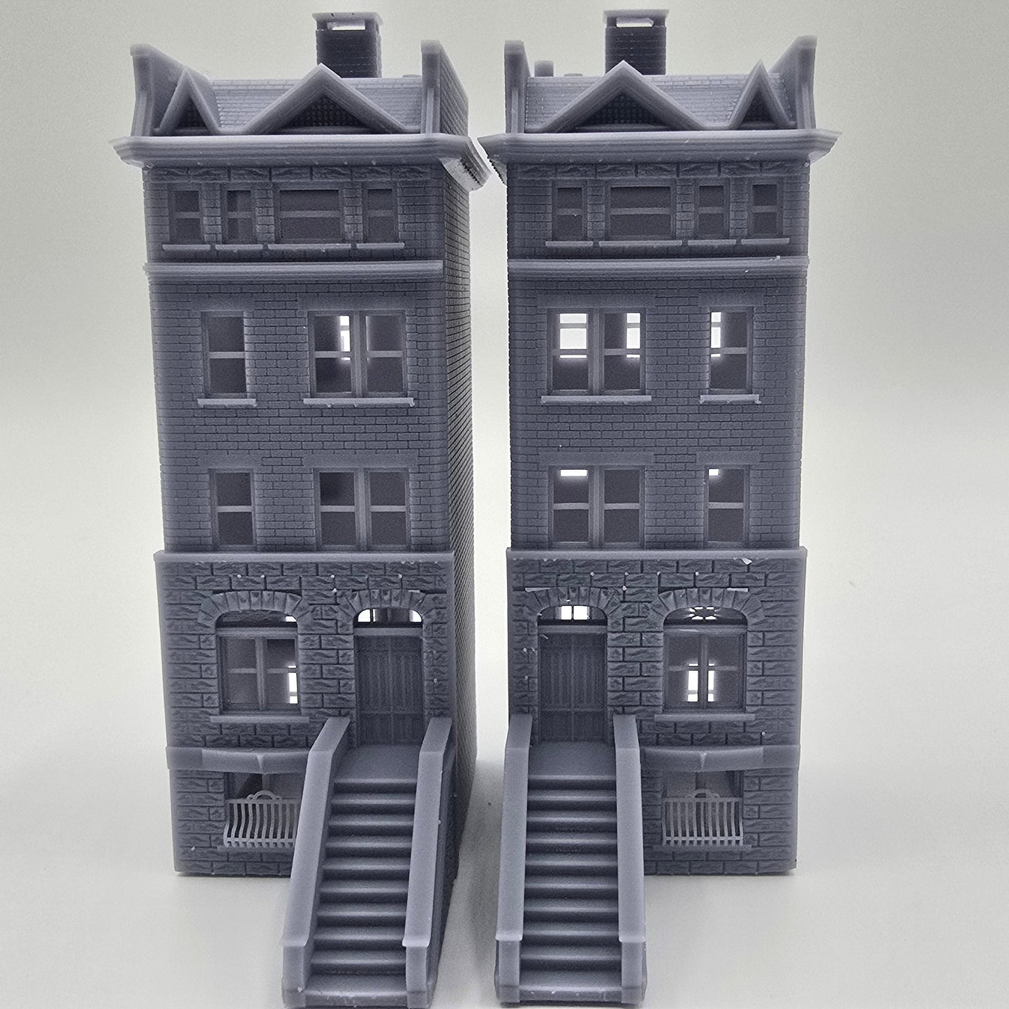 N scale 1:160 Brick Apartment Building