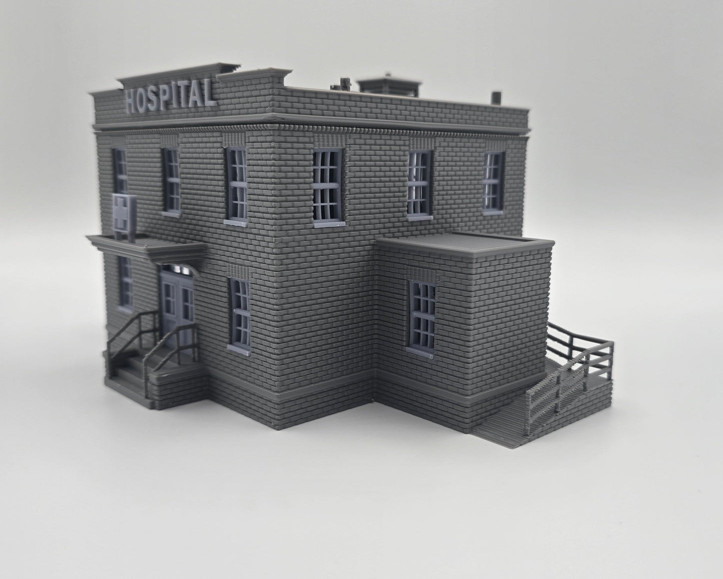 HO Scale Small Town Hospital Building 1:87