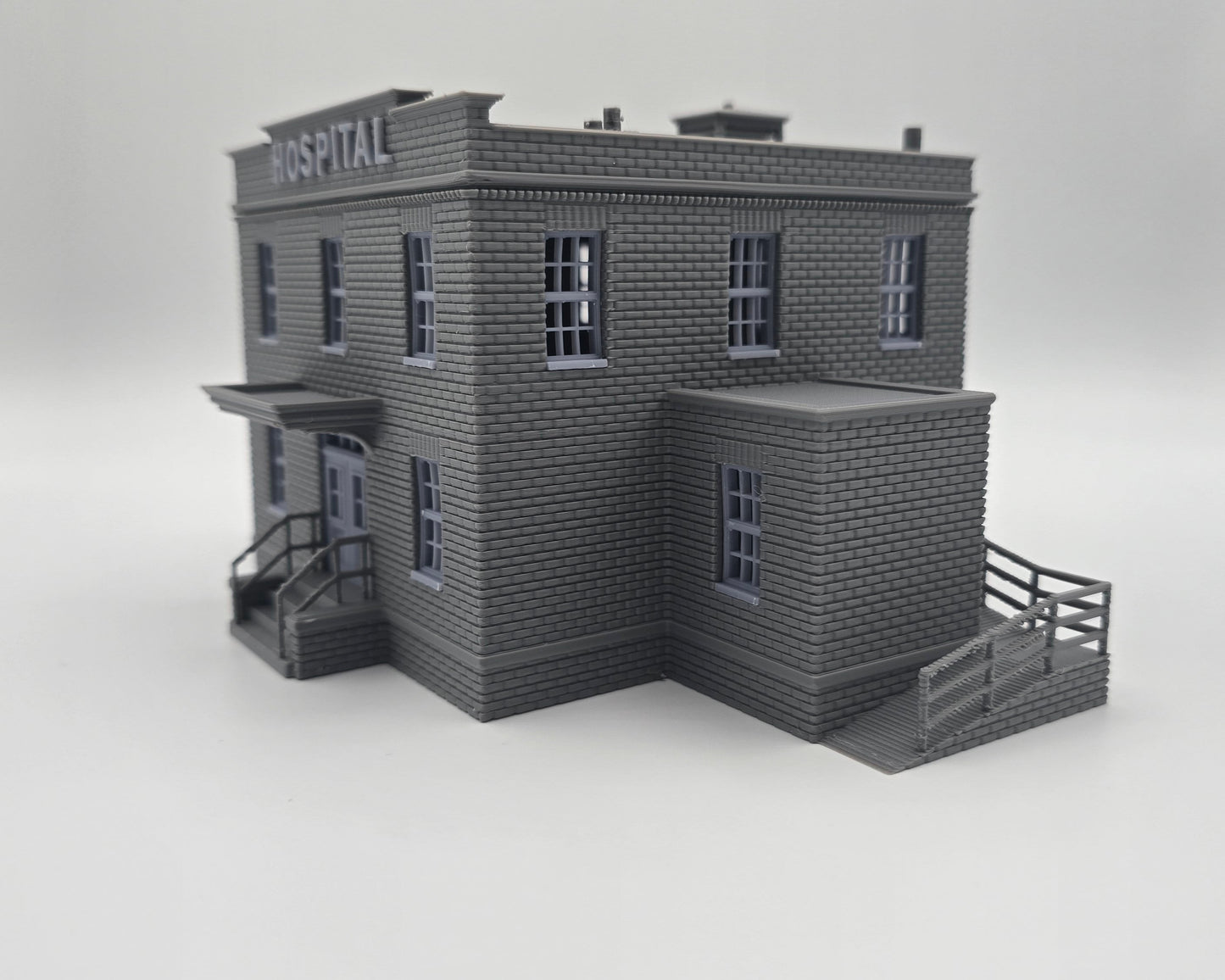 HO Scale Small Town Hospital Building 1:87