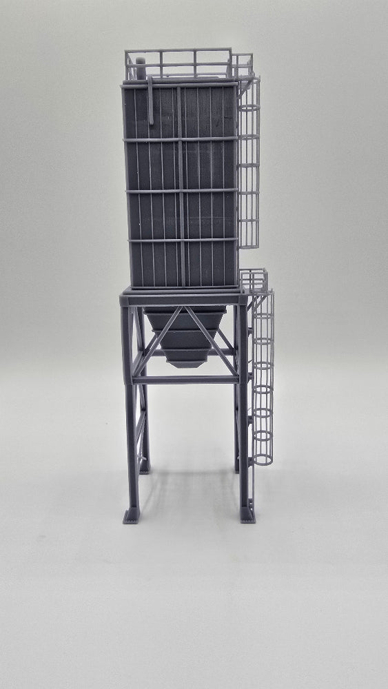 HO Scale Square Industrial Silo / Hopper Bin Structure