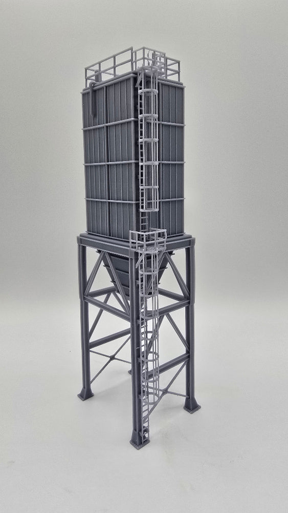 HO Scale Square Industrial Silo / Hopper Bin Structure